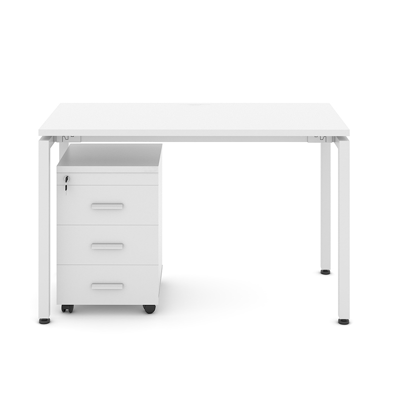 Bàn làm việc trắng chân vuông EC12T-T