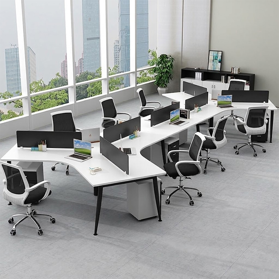 Bàn văn phòng chân côn 8 người COSI8-5022