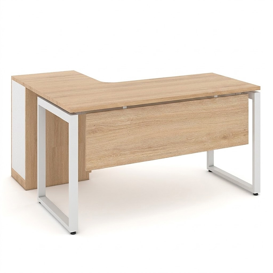 Bàn làm việc chữ L gác tủ 1m4 EU14LYS-HS