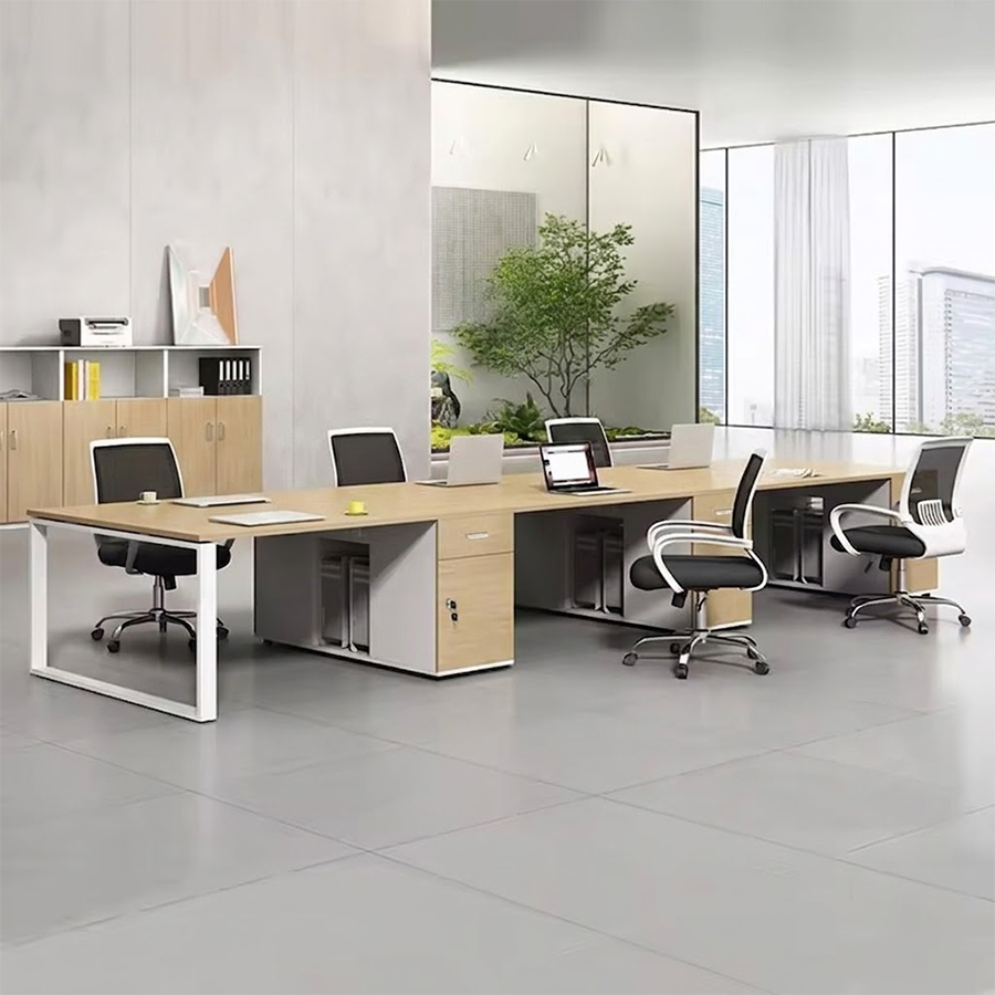Cụm bàn làm việc 6 người chân sắt EUC03-3612