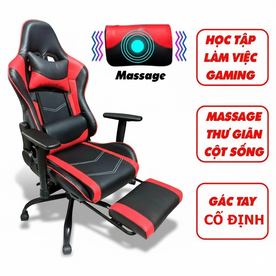 Ghế gaming streamer có massage pro