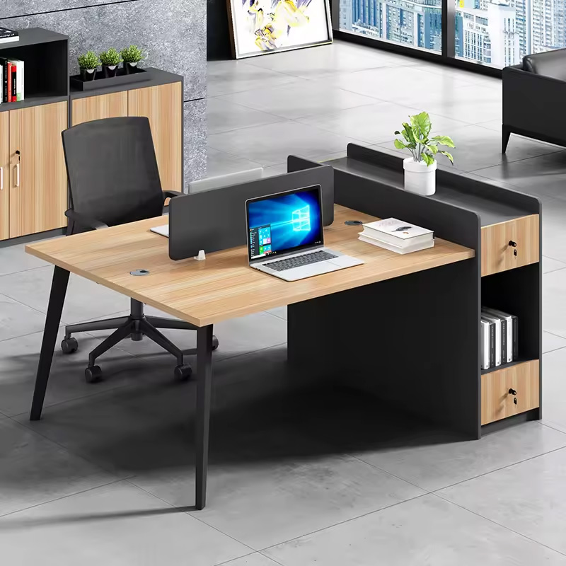 Cụm bàn làm việc 2 người chân côn CONE2-1512