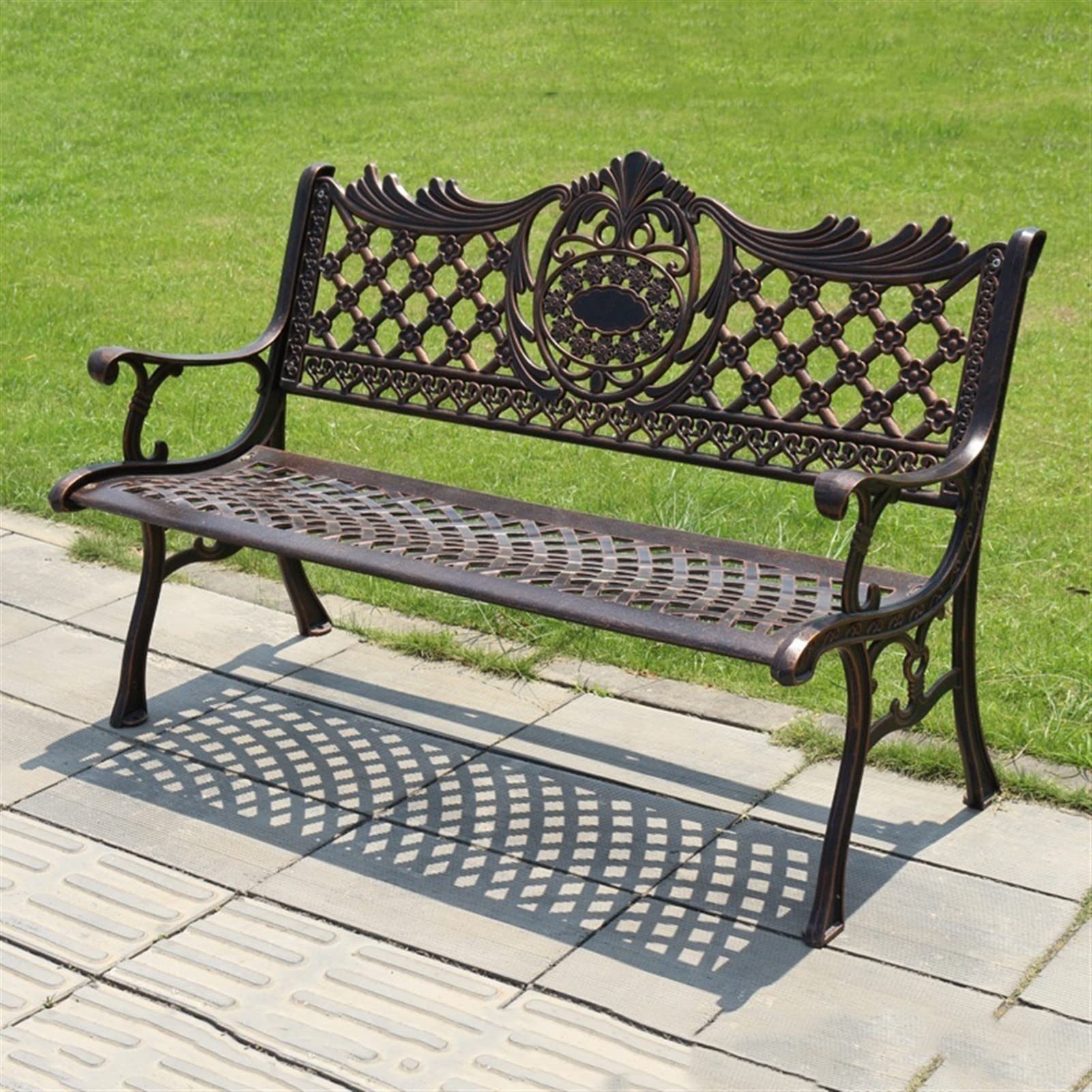 Ghế băng nhôm đúc sân vườn- Mã: 810A