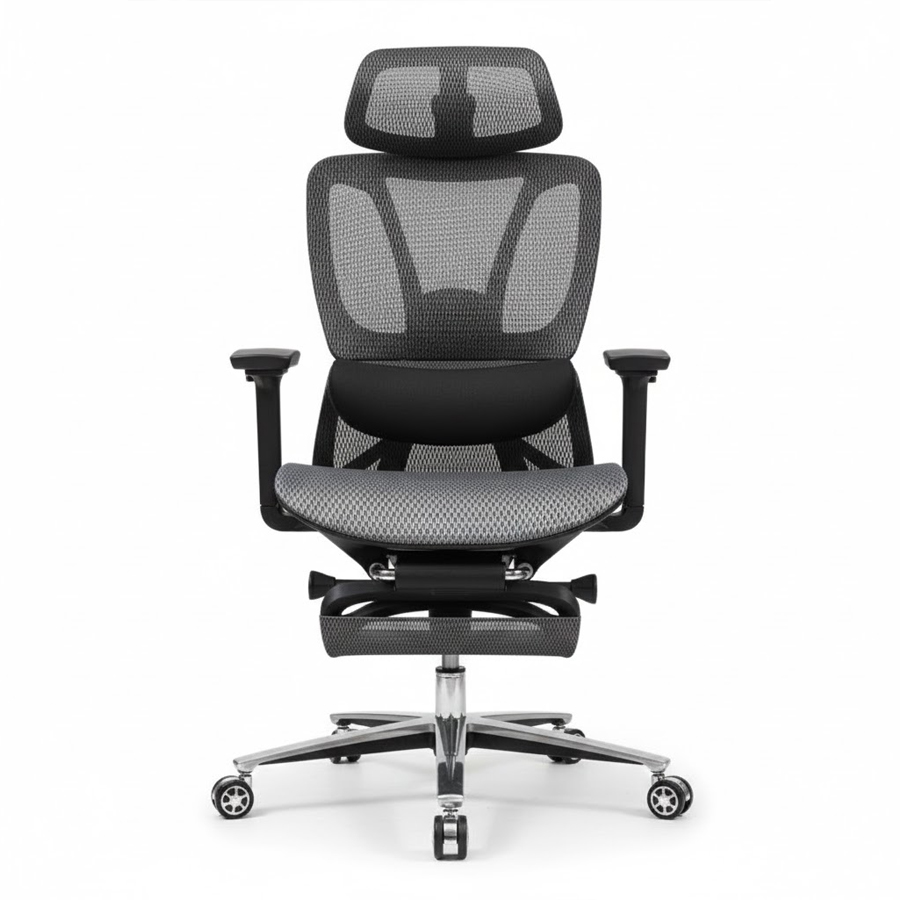 Ghế Công Thái Học GX83 Lưng Lưới Có Gác Chân Cao Cấp
