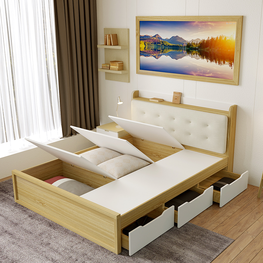 Giường thông minh bọc đệm 9223