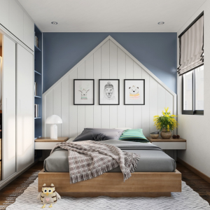 Bộ phòng ngủ tủ cánh lùa trắng - 03