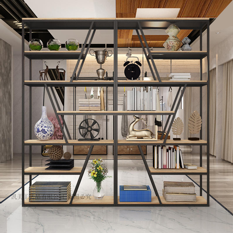 Kệ trang trí khung sắt hiện đại KTT03