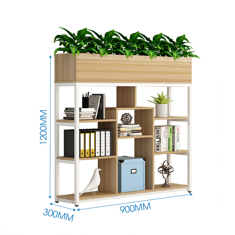 Kệ hồ sơ kết hợp chậu cây văn phòng KTT10