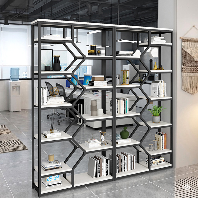 Kệ trang trí zigzag khung sắt hiện đại KTT13