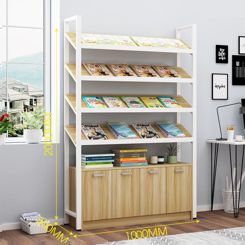 Kệ sách trưng bày đa năng khung sắt hiện đại KTT14