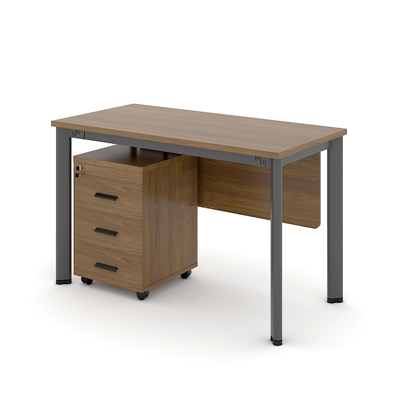 Bàn làm việc chân săt Oval có yếm OV12D-Y