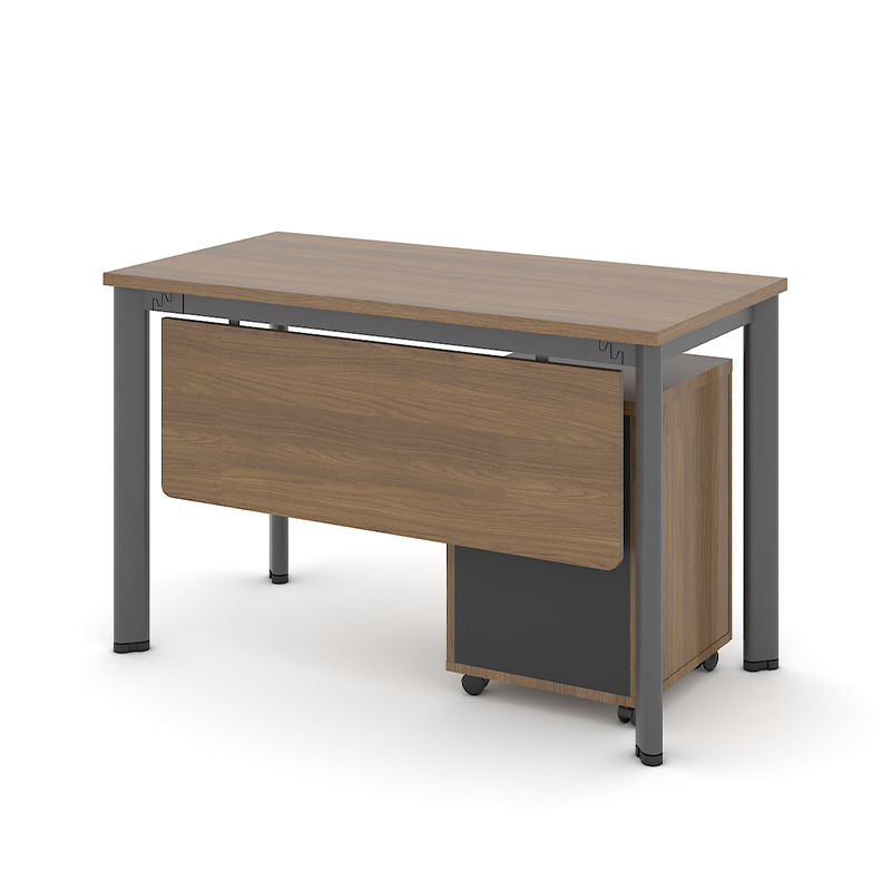 Bàn làm việc chân săt Oval có yếm OV12D-Y