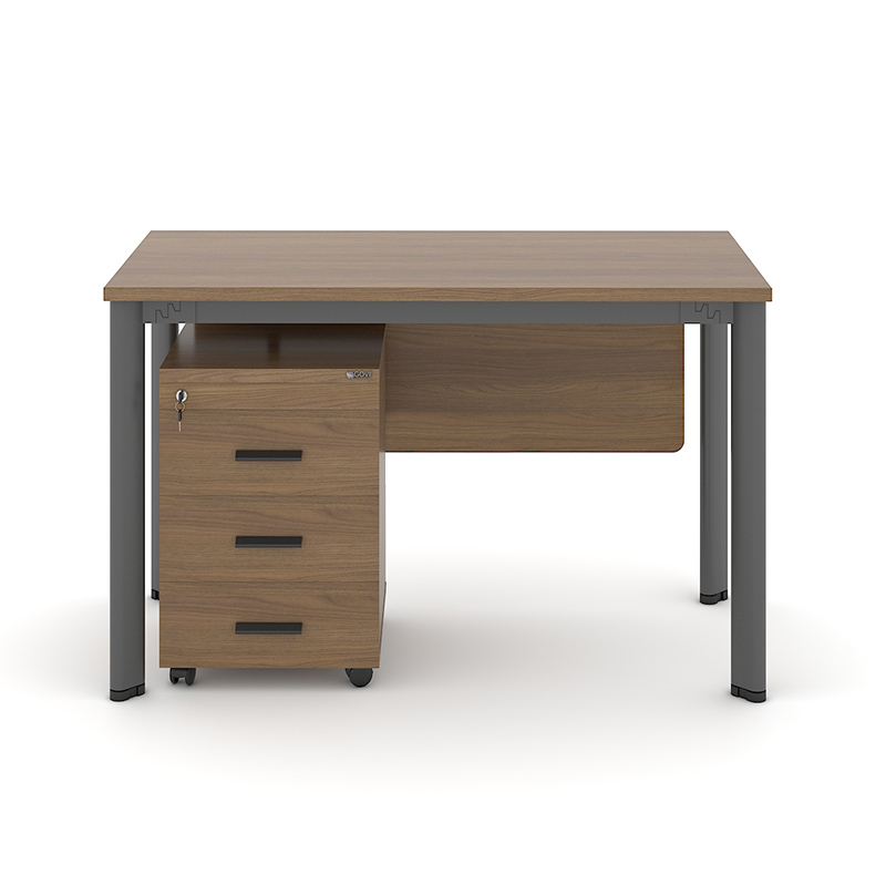 Bàn làm việc chân săt Oval có yếm OV12D-Y