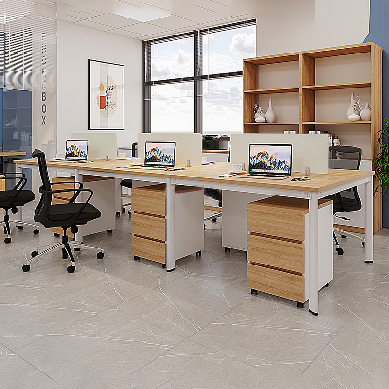 Bàn chân sắt Oval cụm 6 cho văn phòng
