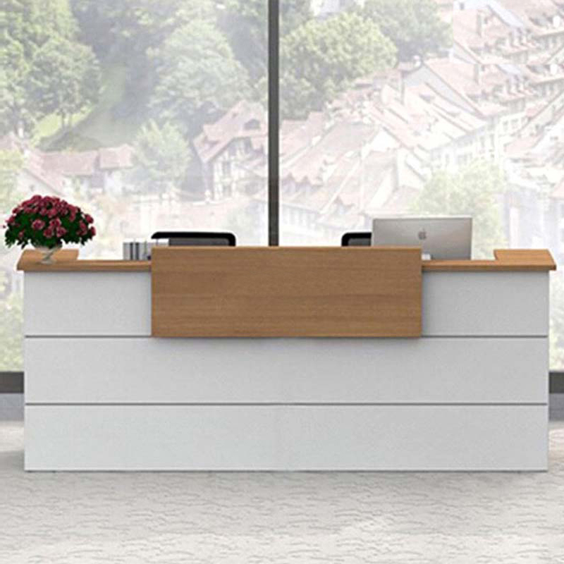 Quầy lễ tân hiện đại phong cách QLT08