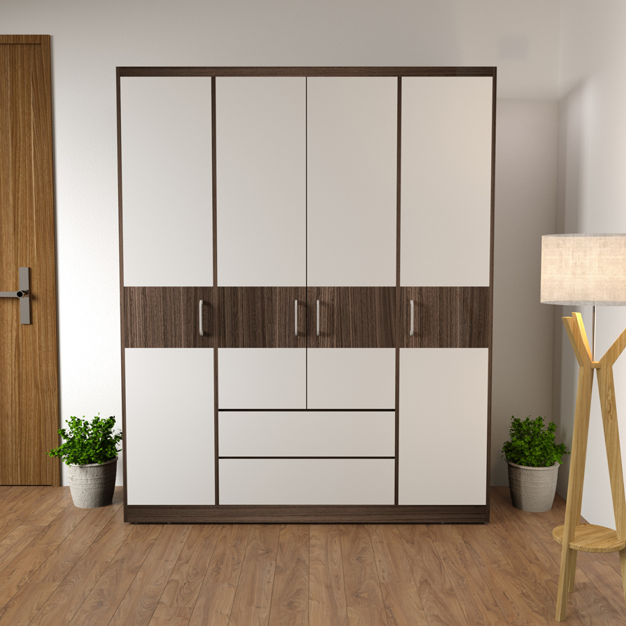 tủ quần áo 4 cánh hiện đại TA-104