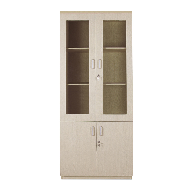 Tủ gỗ tài liệu giá rẻ 2 buồng  TTLG-2-383-80