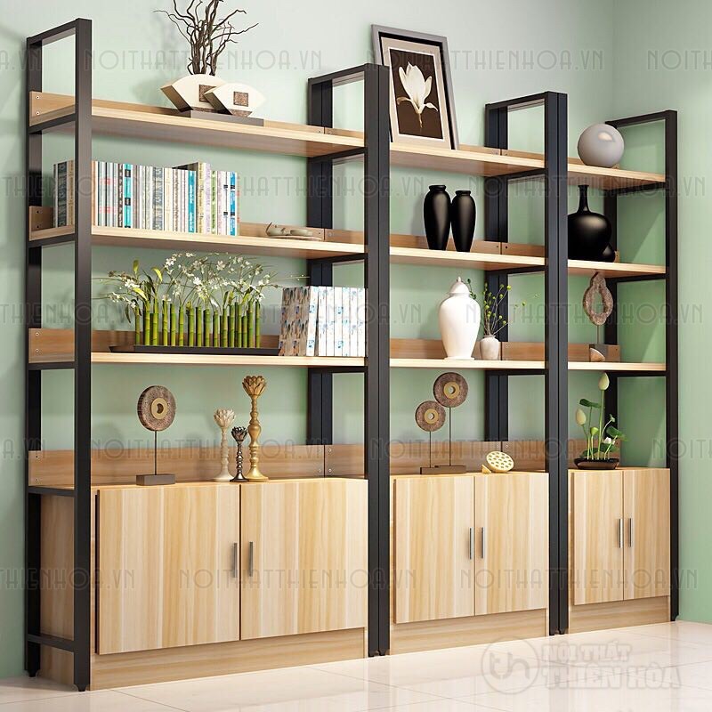 Tủ kệ tài liệu và trang trí văn phòng 02