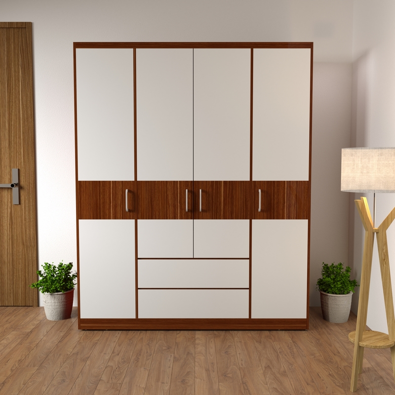Tủ quần áo 4 cánh giá rẻ