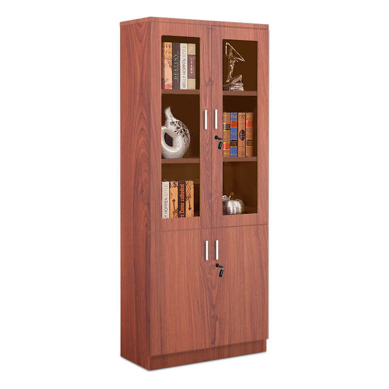 Tủ hồ sơ gỗ văn phòng 2 cánh kính cao cấp 209