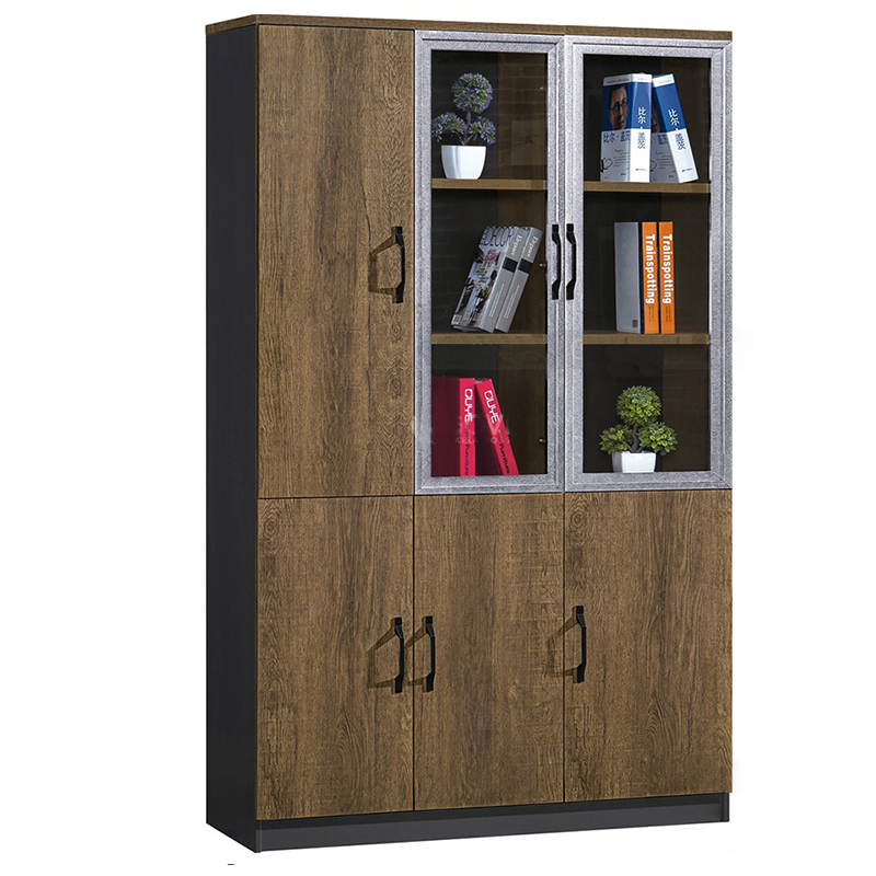 Tủ hồ sơ lãnh đạo 2 cánh kính, 1 cánh gỗ S66-08-03B
